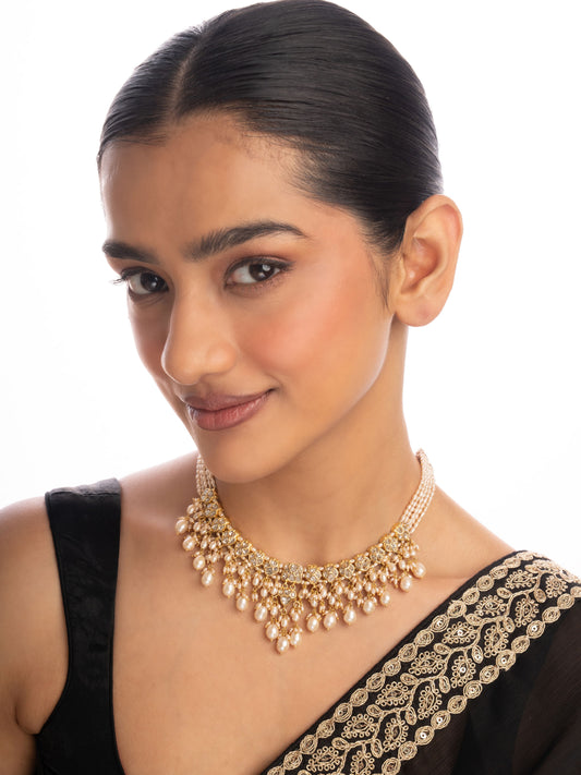 Areeba Polki U Necklace