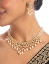 Areeba & Rumani Polki U Necklace Set