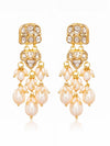 Rumani Polki Long Earrings