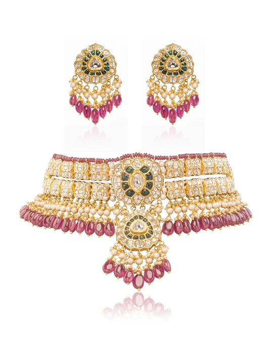 Imri & Erisha Polki Choker Set