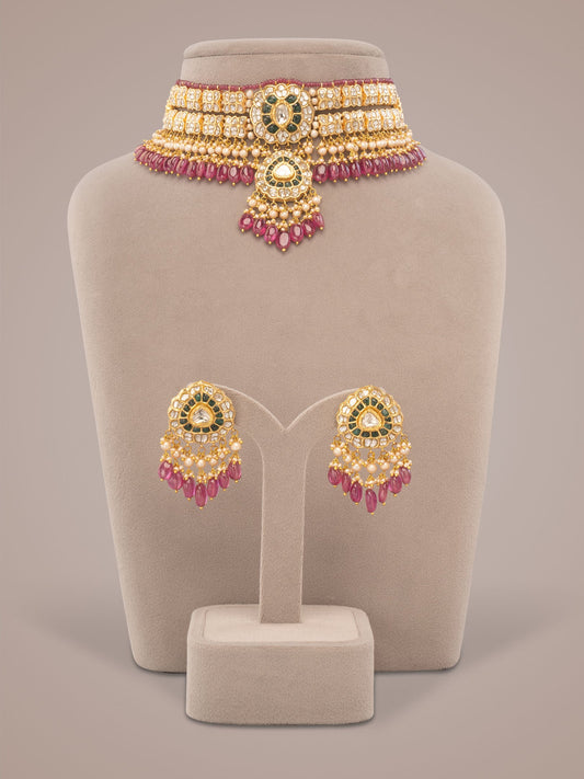 Imri & Erisha Polki Choker Set