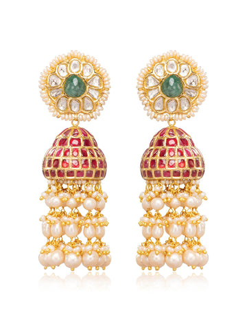Nusrat  Polki Jhumkas