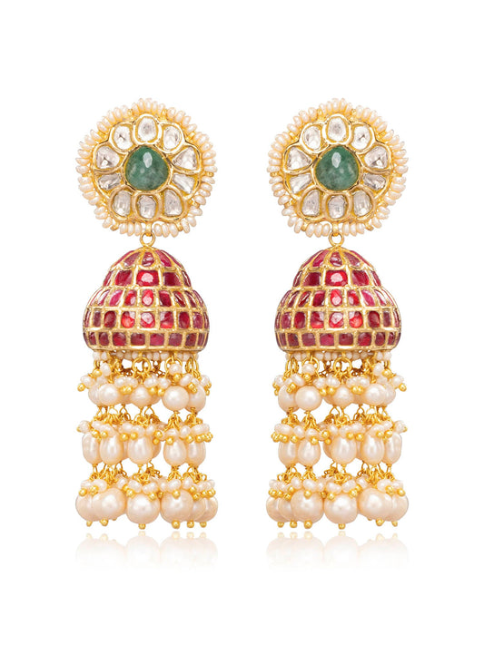 Nusrat  Polki Jhumkas