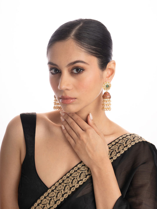 Nusrat  Polki Jhumkas