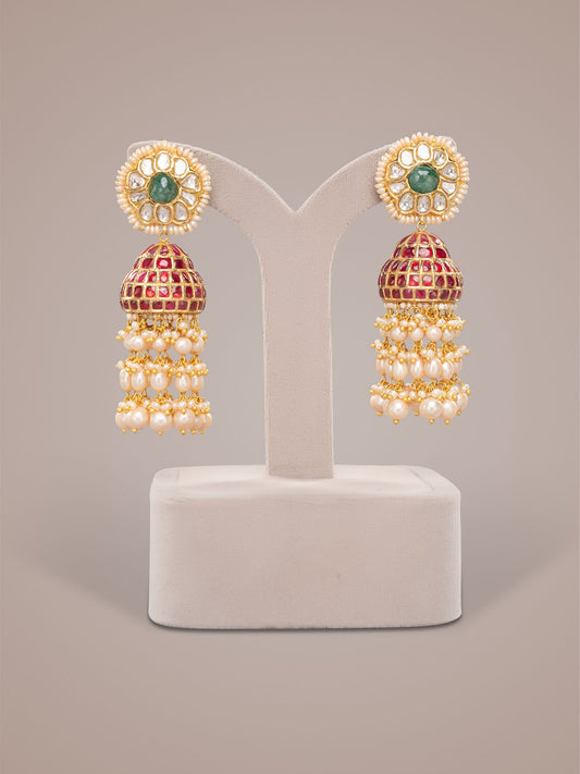 Nusrat  Polki Jhumkas