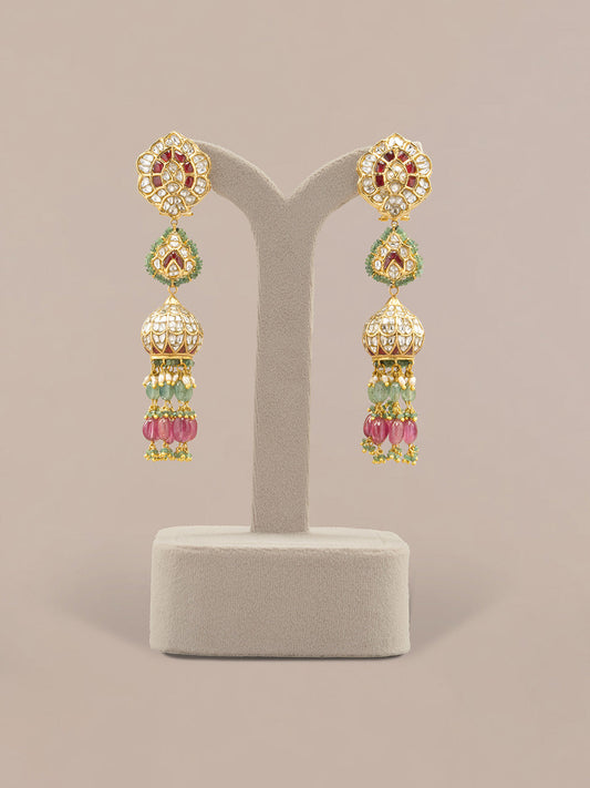 Varanya Polki Jhumkas