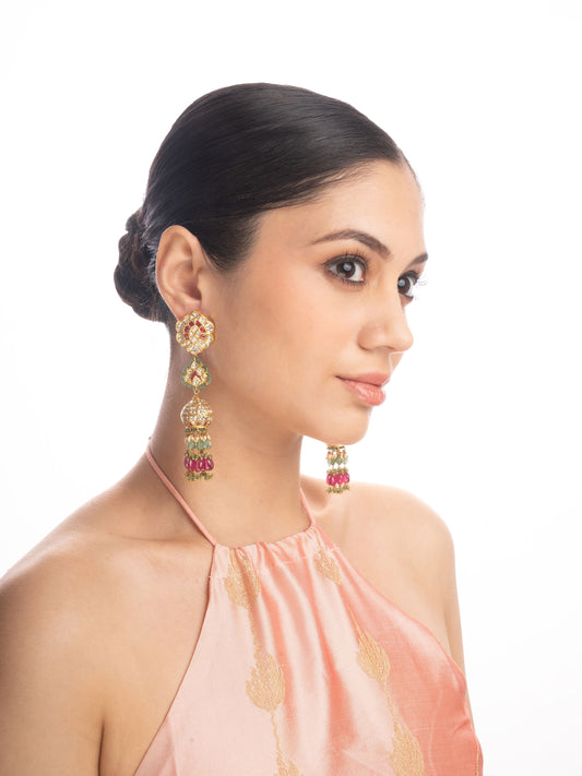 Varanya Polki Jhumkas