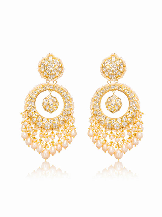 Viktoria Polki Long Earrings