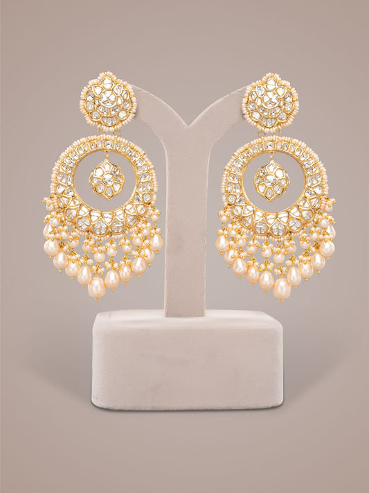 Viktoria Polki Long Earrings