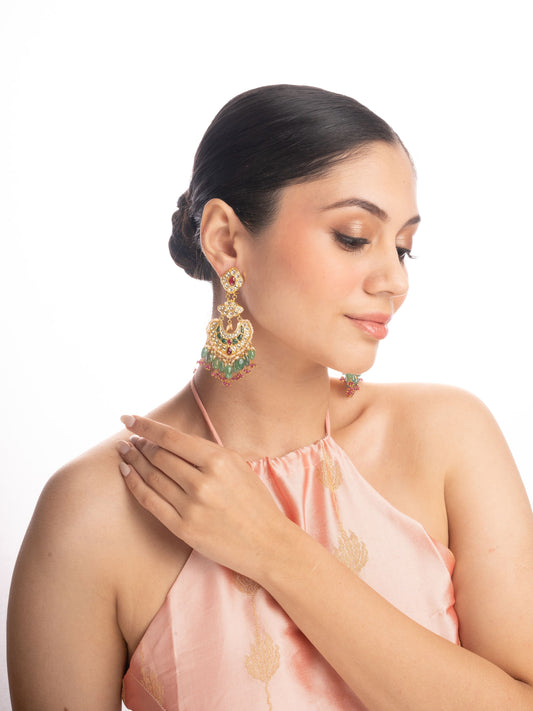 Reeha Polki Chandbali