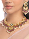 Dilara & Sira Polki U Necklace Set
