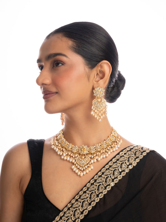 Omisha & Nadya Polki U Necklace Set