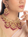 Aarvika & Emaya Polki U Necklace Set