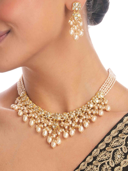 Safiah & Kiana Polki U Necklace Set