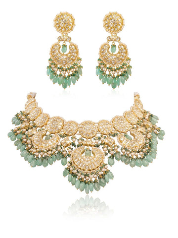 Farira & Elvi Polki U Necklace Set
