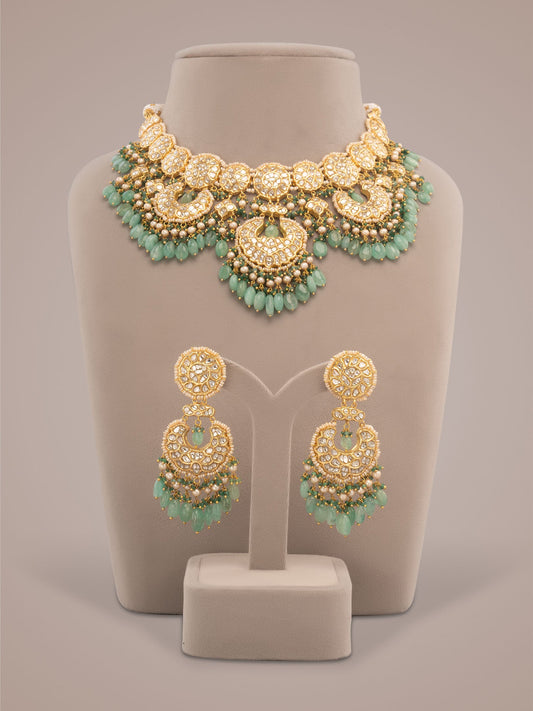 Farira & Elvi Polki U Necklace Set