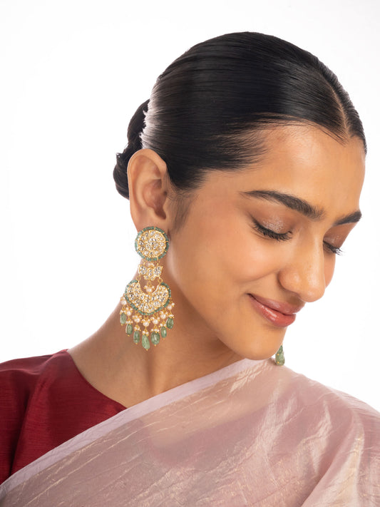 Izara Polki Chandbali