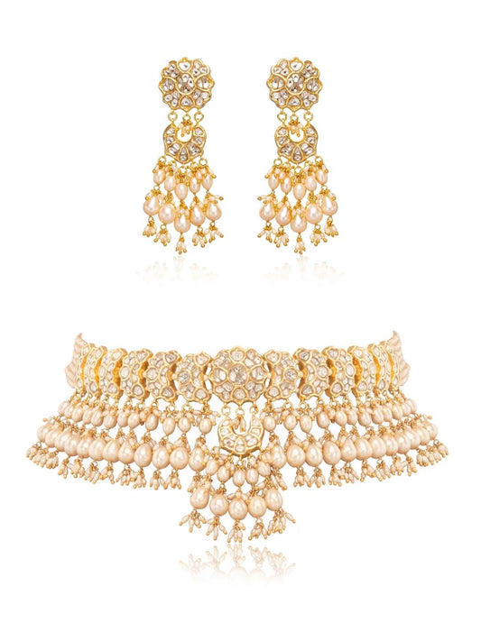 Anshika & Venya Polki Choker Set