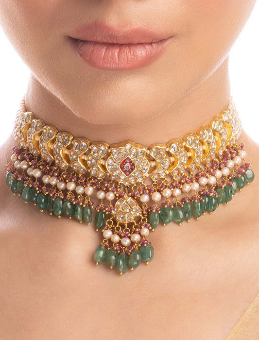 Shamsi Polki Choker