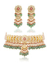 Shamsi & Aghna Polki Choker Set