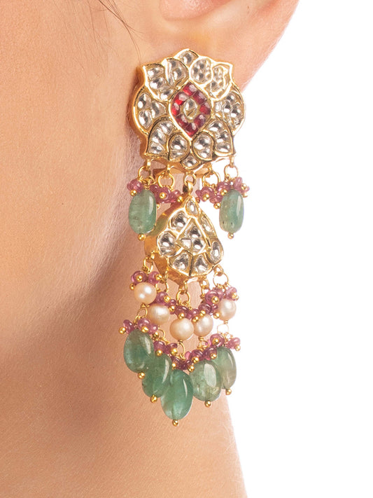Aghna Polki Ear Rings