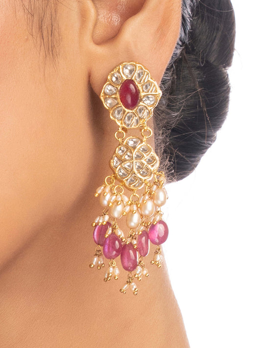 Azaria Polki Ear Rings