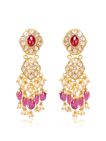 Azaria Polki Ear Rings