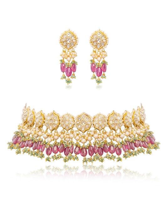 Vashti & Tamira Polki Choker Set