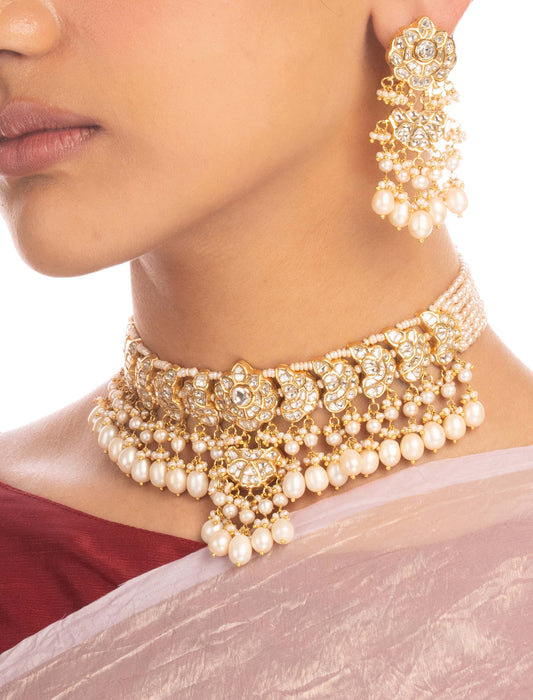 Viera & Amya Polki Choker Set