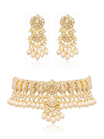 Viera & Amya Polki Choker Set