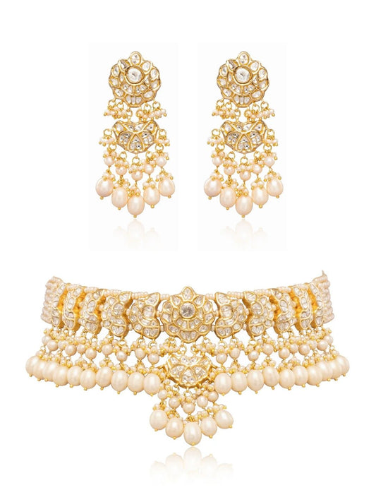 Viera & Amya Polki Choker Set