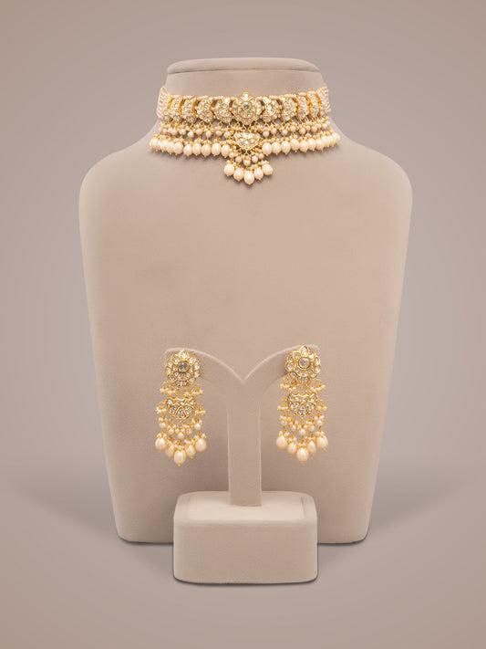 Viera & Amya Polki Choker Set