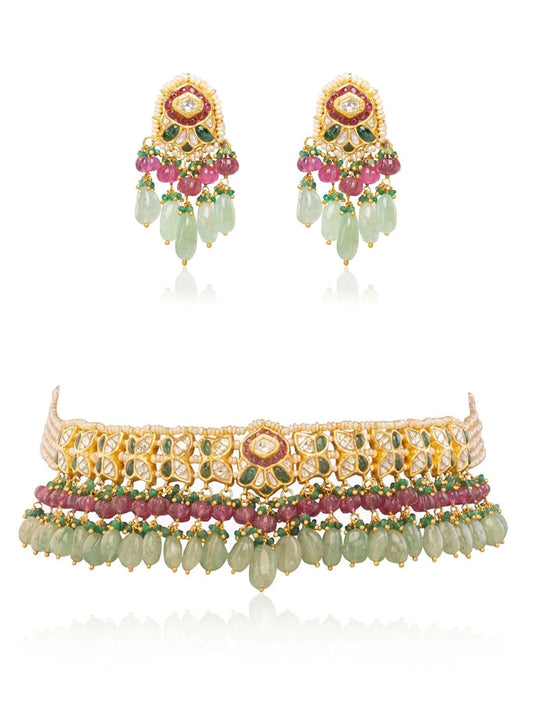 Laima & Kaara Polki Choker Set