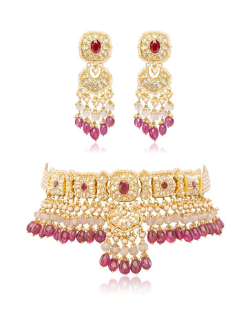 Zuri & Nafisa  Polki Choker Set