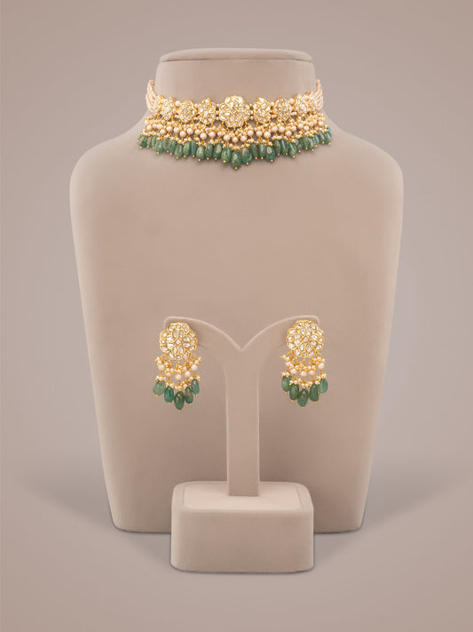 Ridaa & Grisha Polki Choker Set