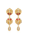 Gemma Polki Long Earrings