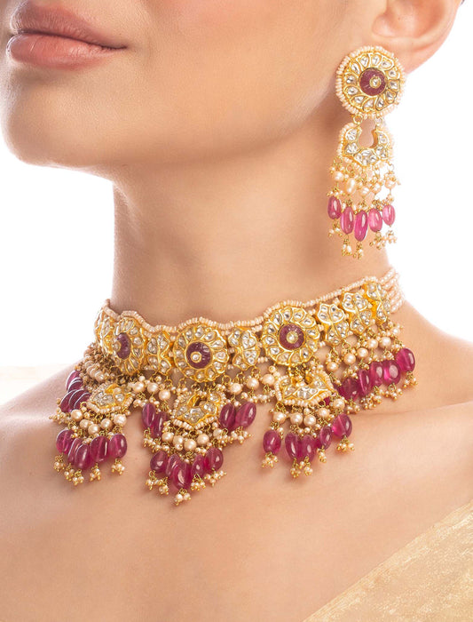 Shahina & Itza Polki Choker Set