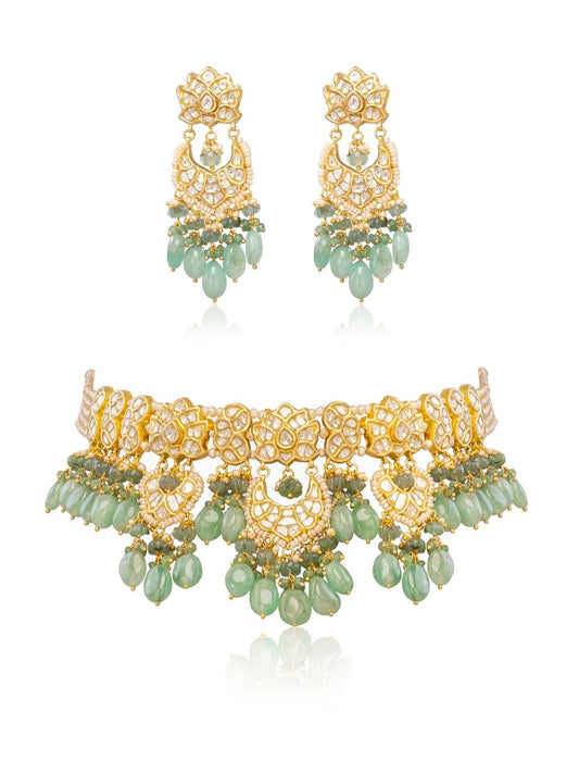 Keira & Sanaya Polki Choker Set