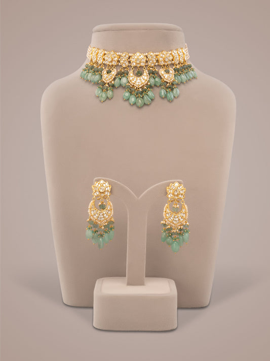 Keira & Sanaya Polki Choker Set