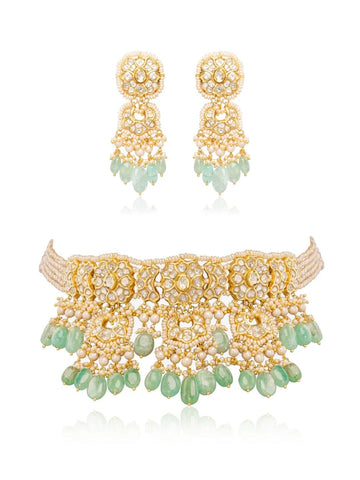 Ridhima & Fayola Polki Choker Set