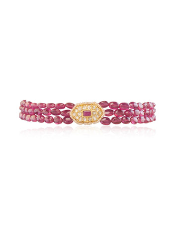 Rati Polki Bead Choker