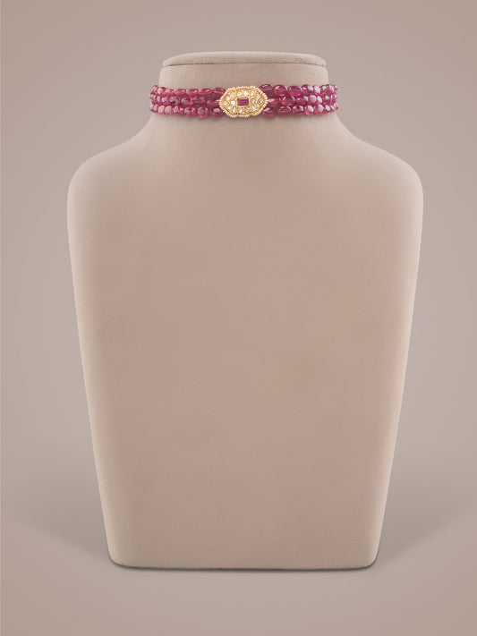 Rati Polki Bead Choker