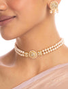 Aritri & Akira Polki Bead Choker Set