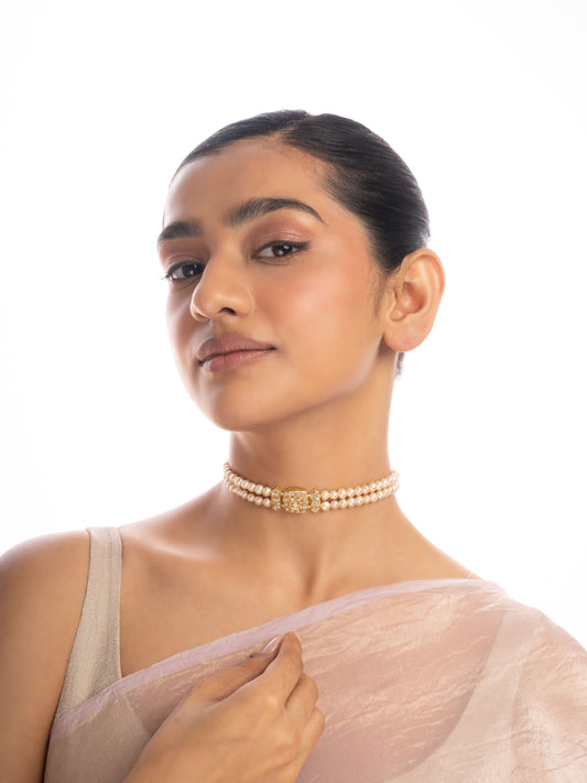 Asvika Polki Bead Choker