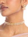 Asvika & Somaya Polki Bead Choker Set