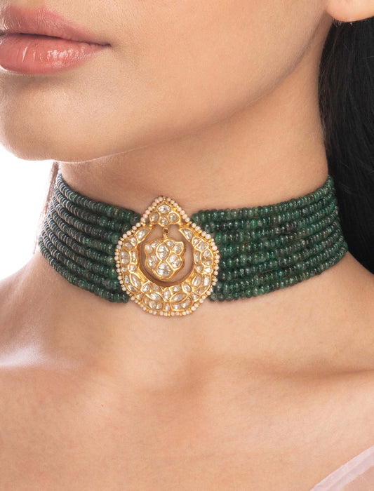 Avira Polki Bead Choker