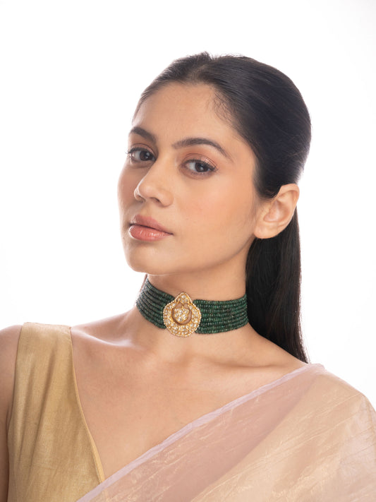 Avira Polki Bead Choker