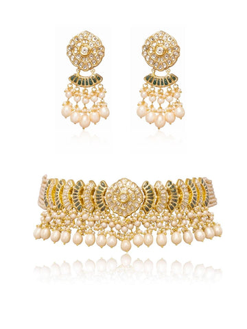 Yuvati & Aditi Polki Choker Set