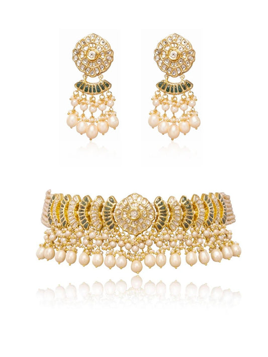 Yuvati & Aditi Polki Choker Set