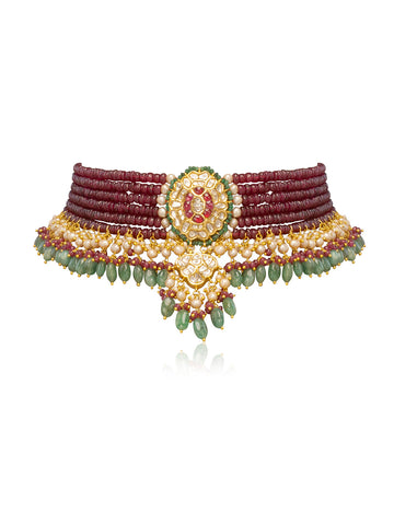 Reana Polki Bead Choker